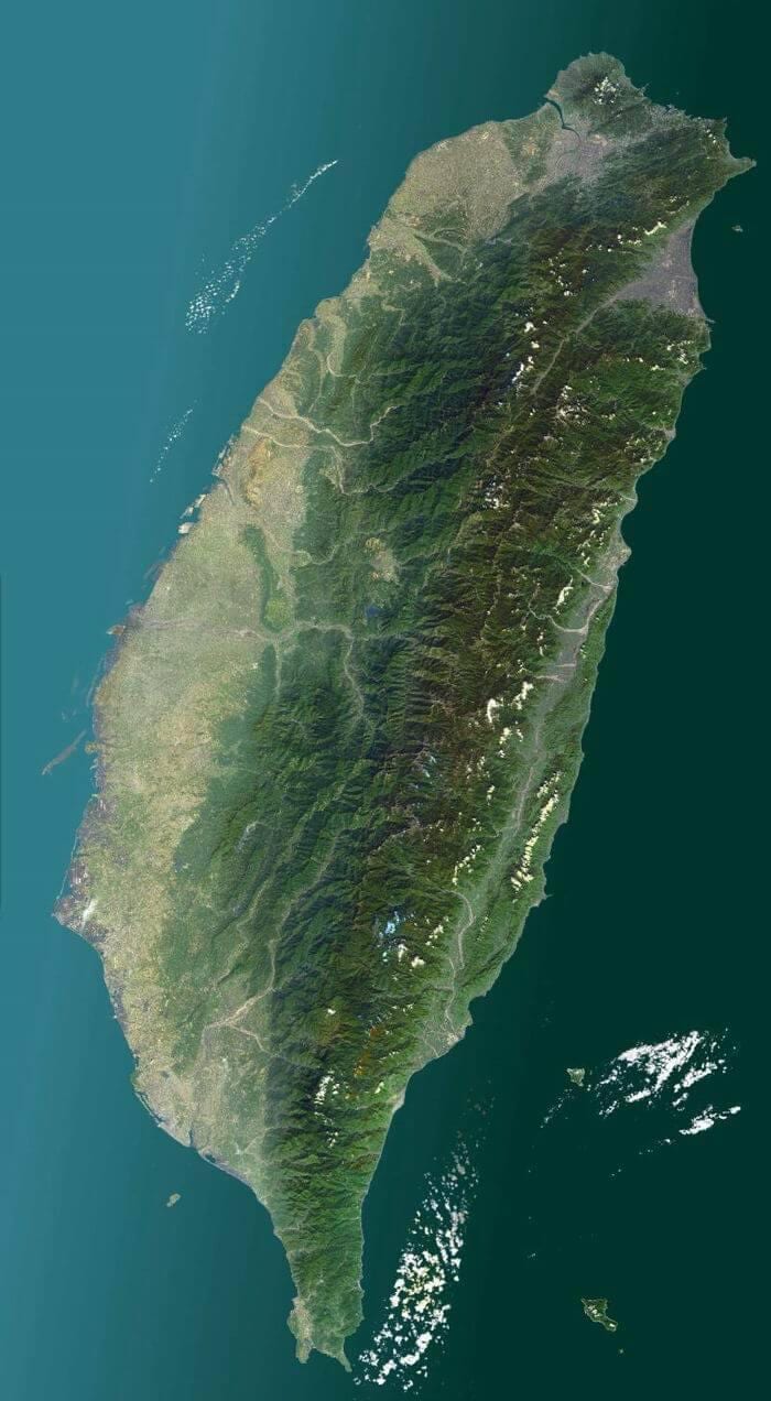 מפה של טייוואן לווין.