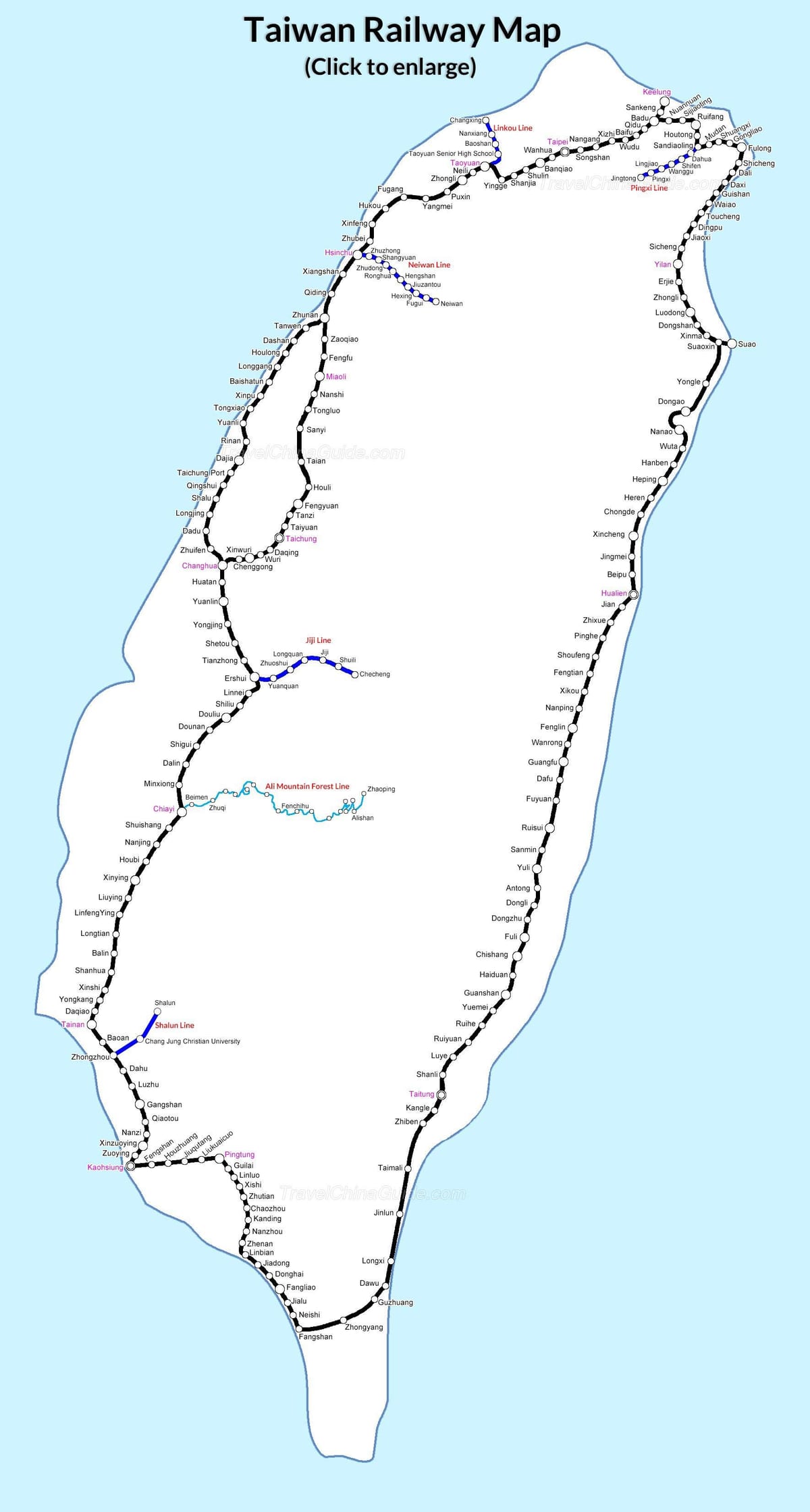 מפה של טייוואן מרשה