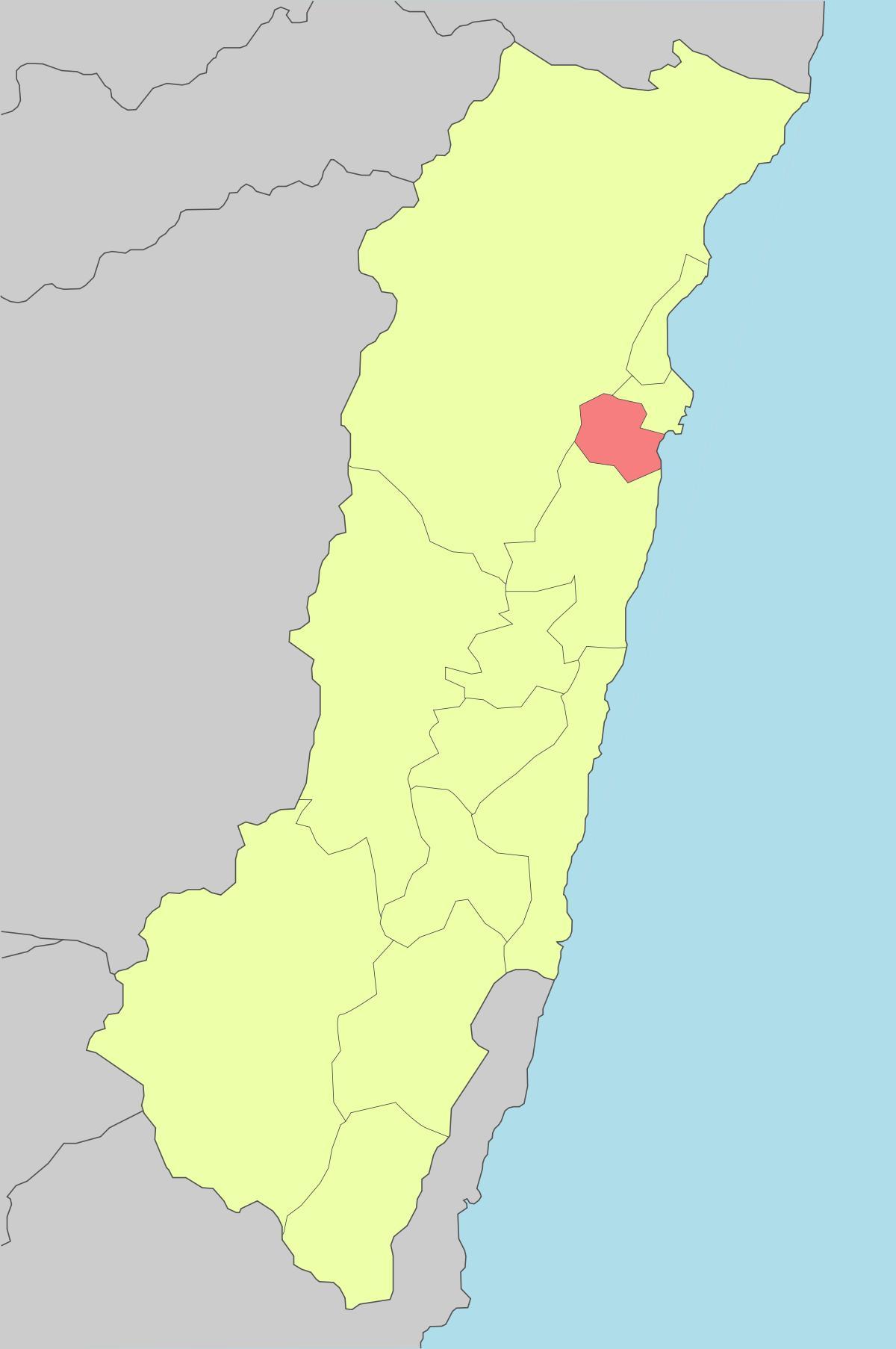 מפה של hualien טייוואן
