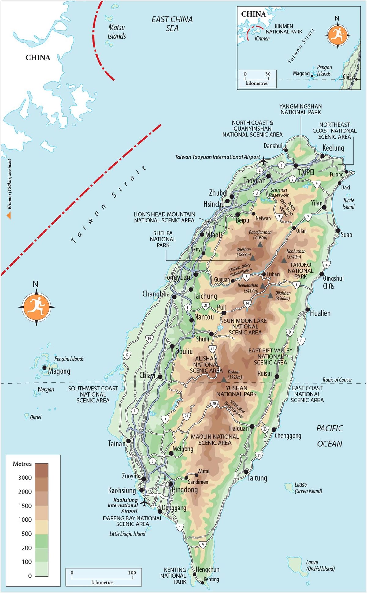 מפה של kenting טייוואן