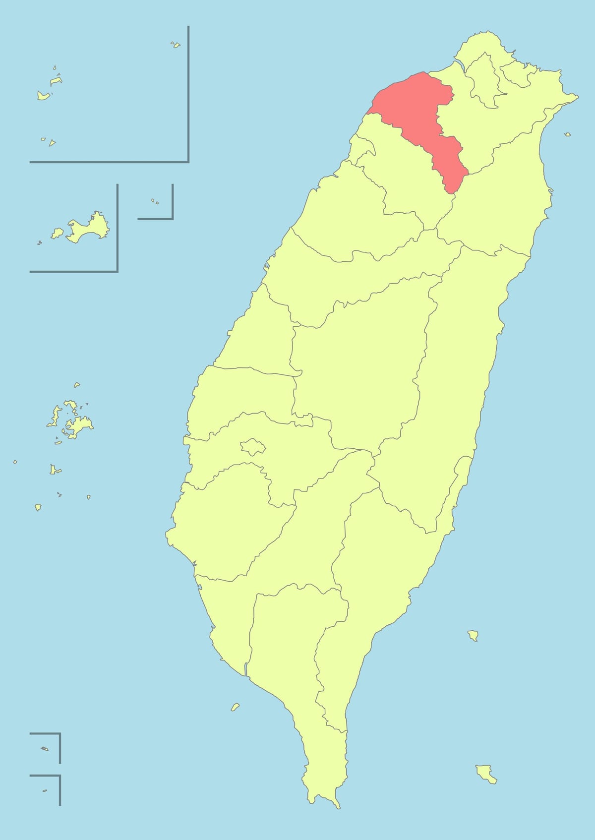 טייוואן המפה taoyuan