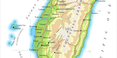 מפה של טייוואן הנהר.