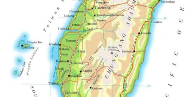 טייוואן כביש מפה