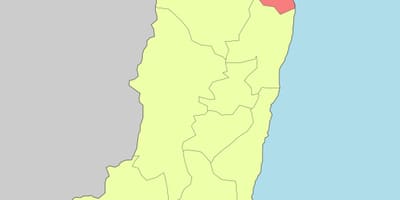 מפה של hualien טייוואן